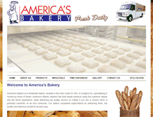 Tablet Screenshot of americasbakery.com